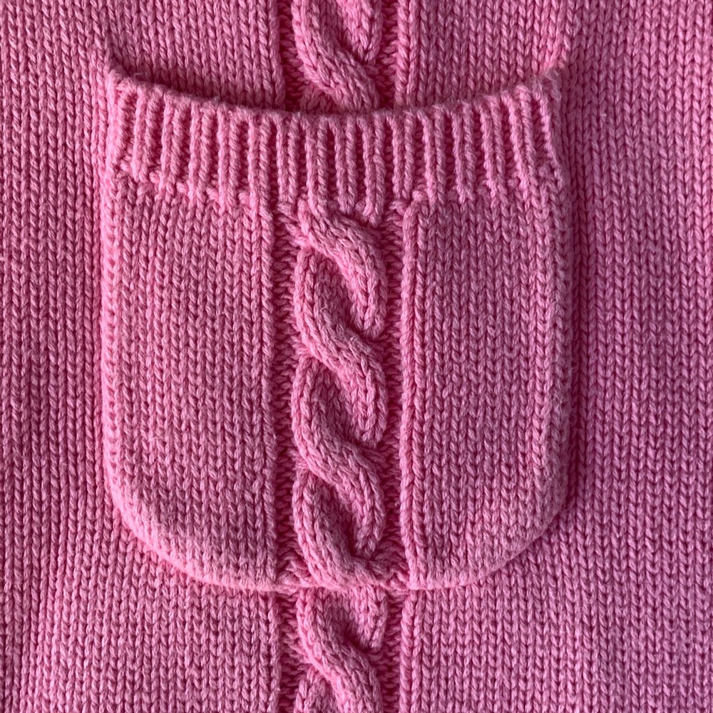 Gymboree Dress Pink Cotton Argyle Motif Sweater Dress - Picture 3 of 6